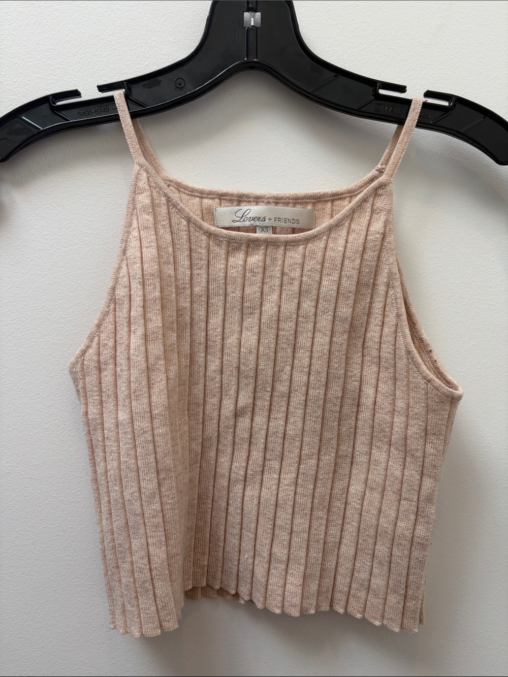 Lovers + Friends Cropped Ribbed Knit Tank Size XS